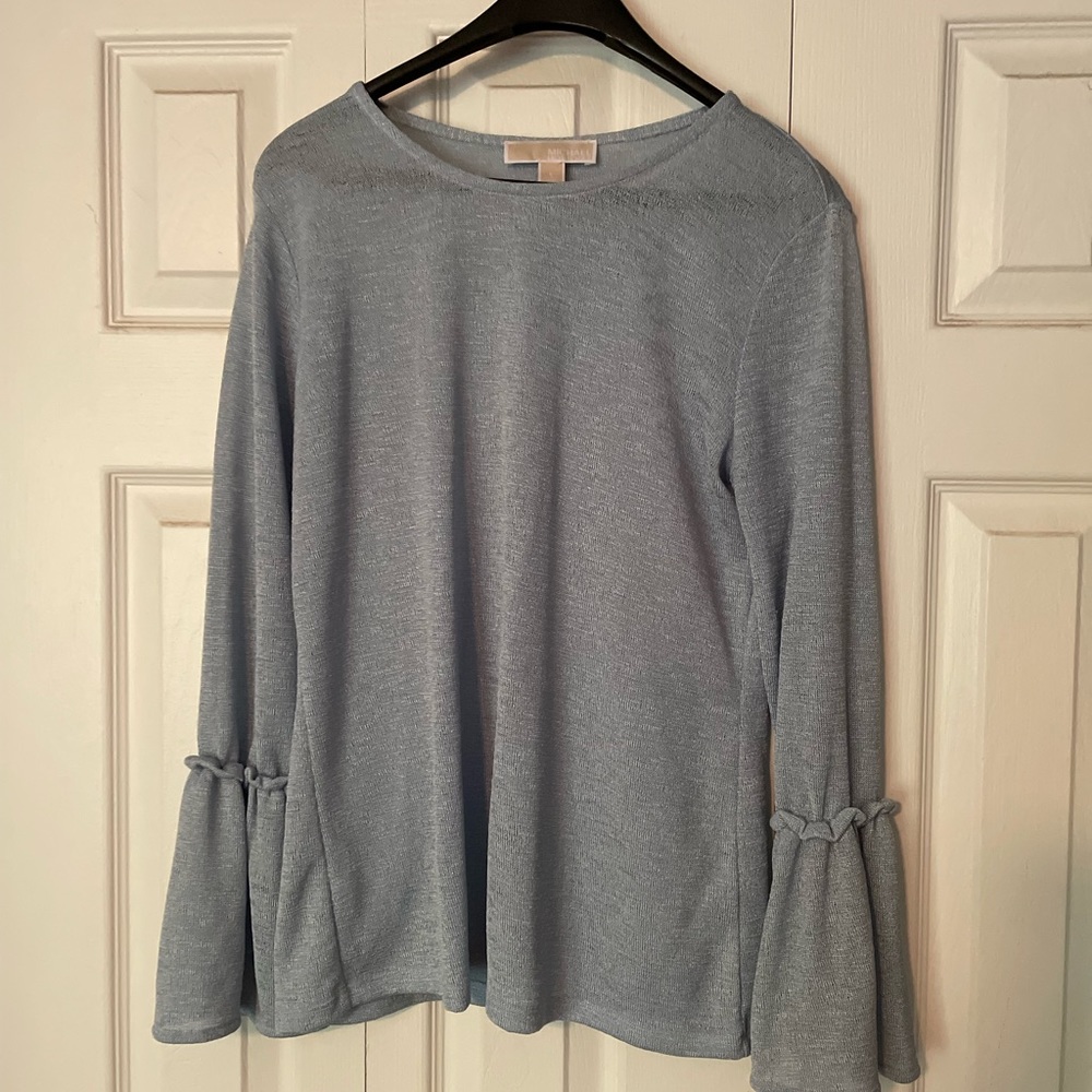 Sweater with bell sleeves